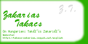 zakarias takacs business card